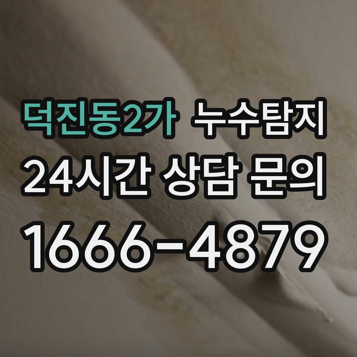 덕진동2가 누수탐지 원인별 복구 공법 쉽게 정리