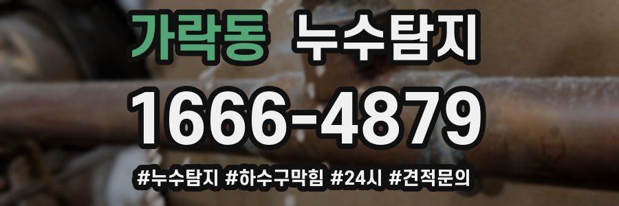 누수닥터 누수탐지