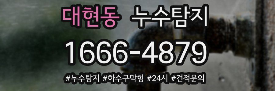 누수닥터 누수탐지