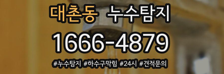 누수닥터 누수탐지