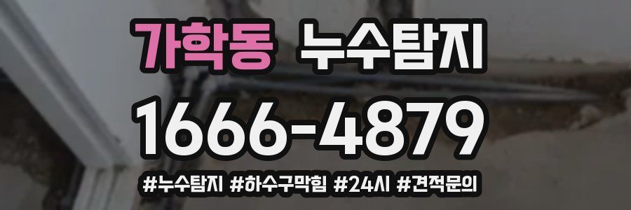 누수닥터 누수탐지