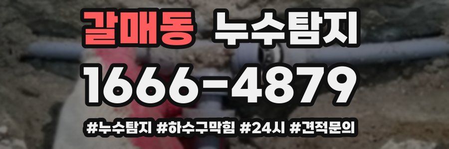 누수닥터 누수탐지