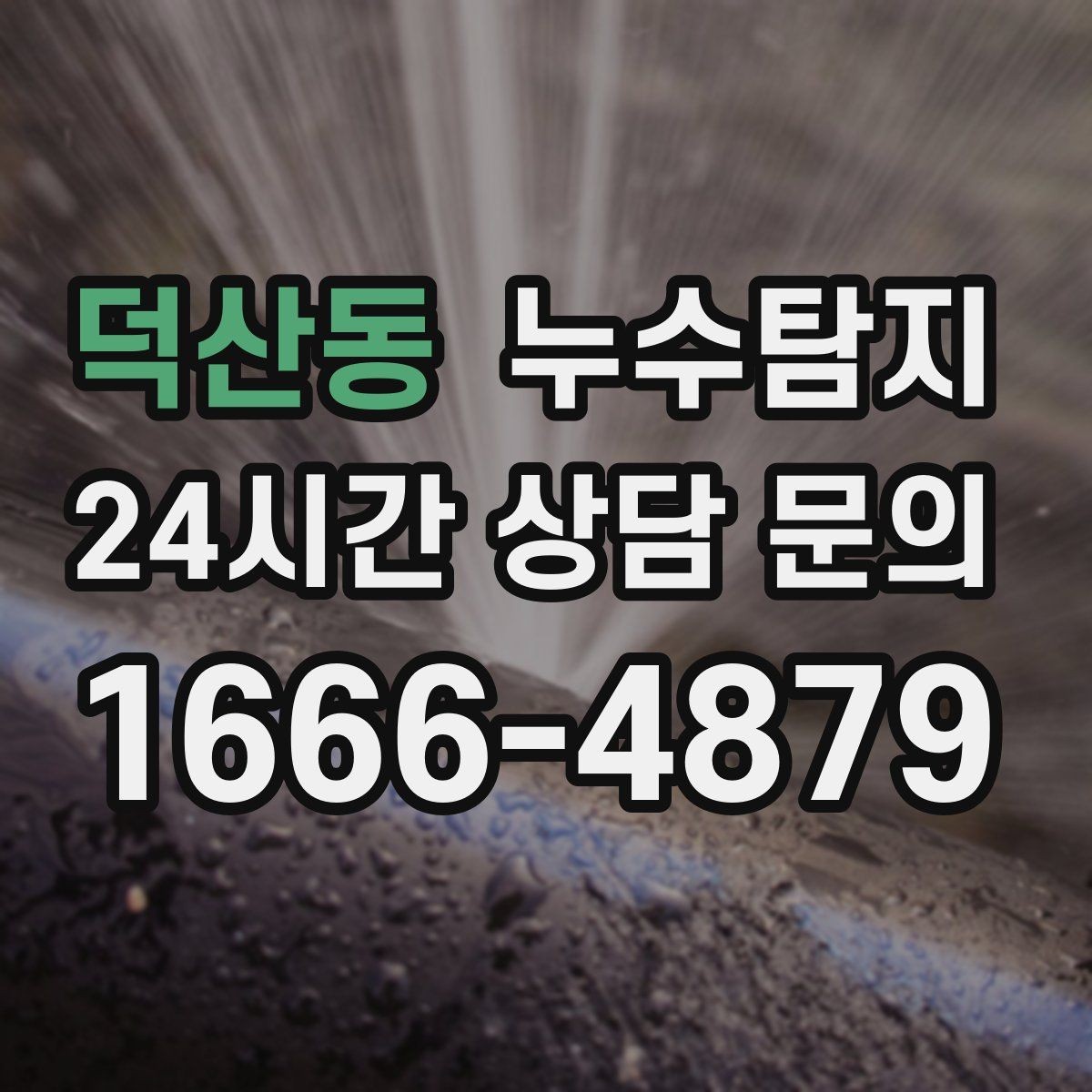 덕산동 누수탐지 식기세척기 급수 누수 점검