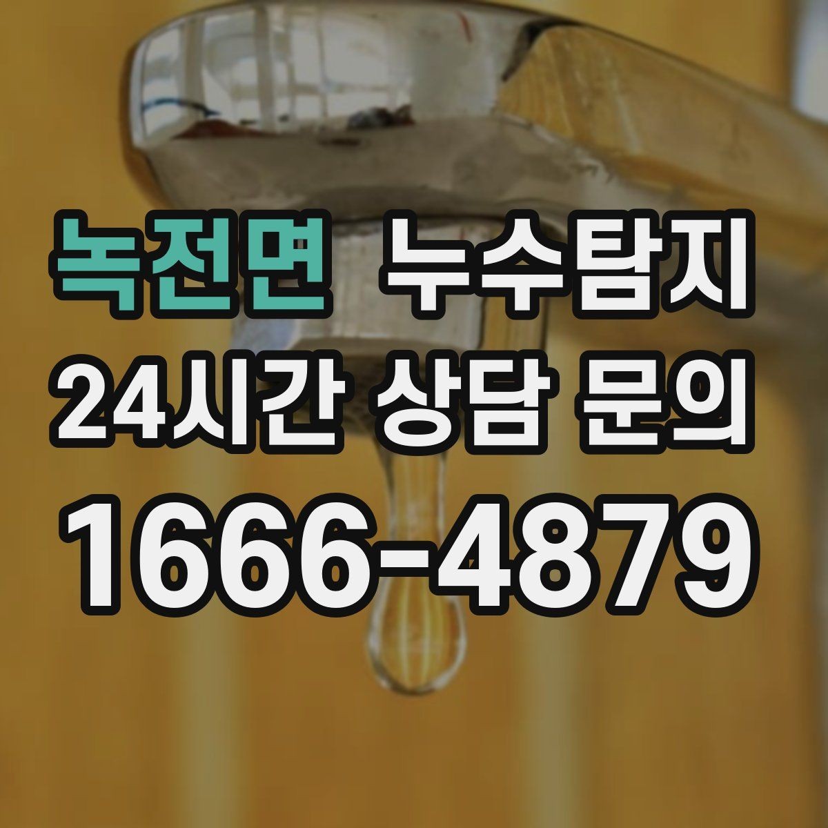 녹전면 누수탐지 싱크대 배수관 연결부 점검