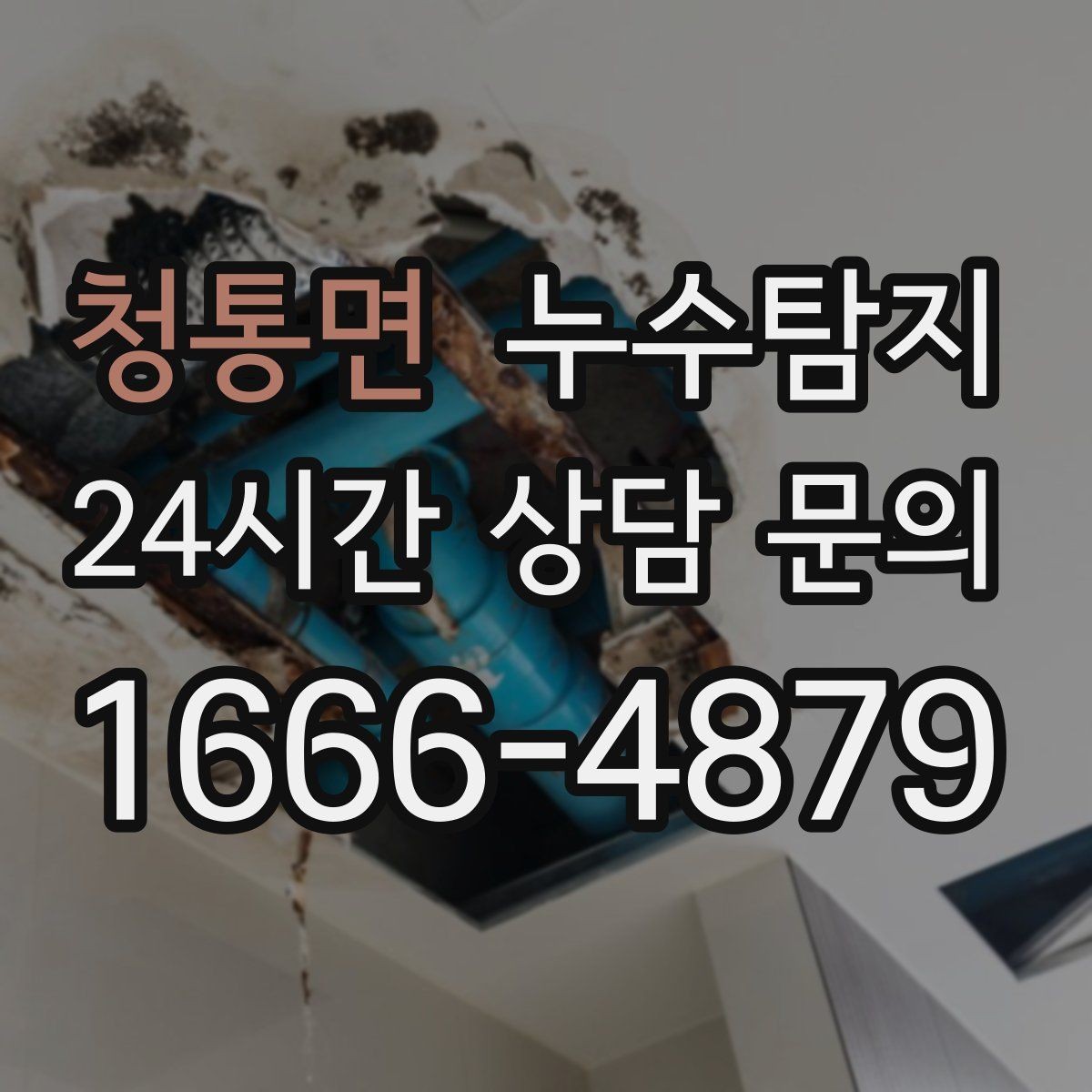 청통면 누수탐지 옥탑방 누수 대처 과정
