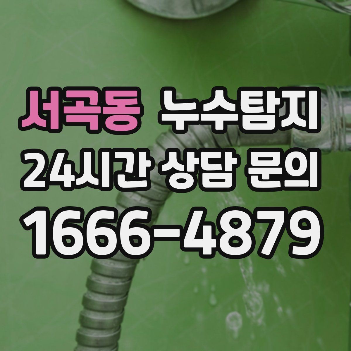 서곡동 누수탐지 벽체 내부 소리로 찾은 단서