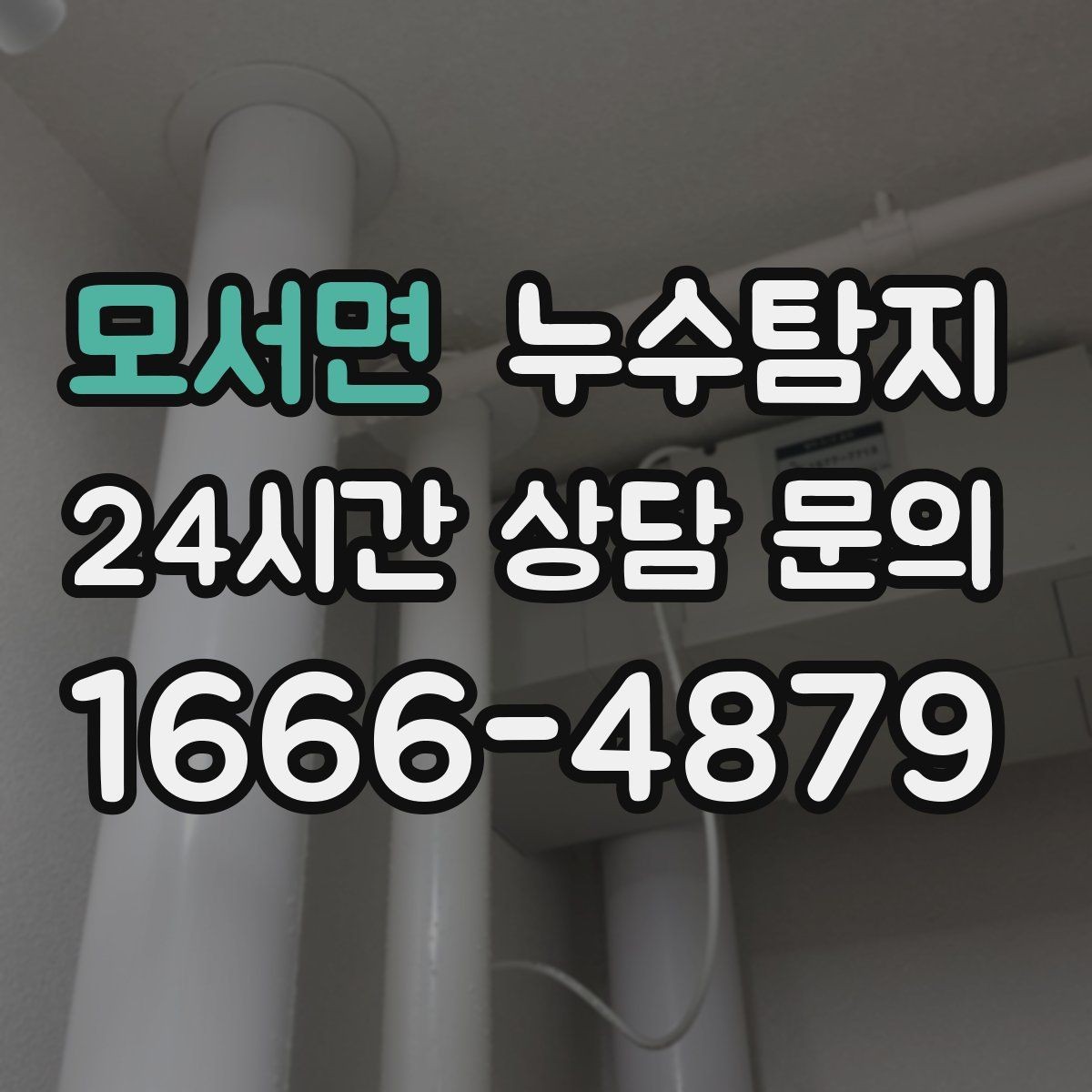 모서면 누수탐지 샤워부스 하부 물고임 해결