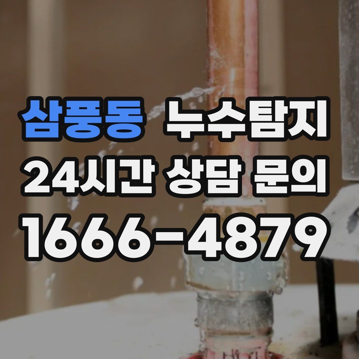 삼풍동 누수탐지 리모델링 일정 차질 막은 기록