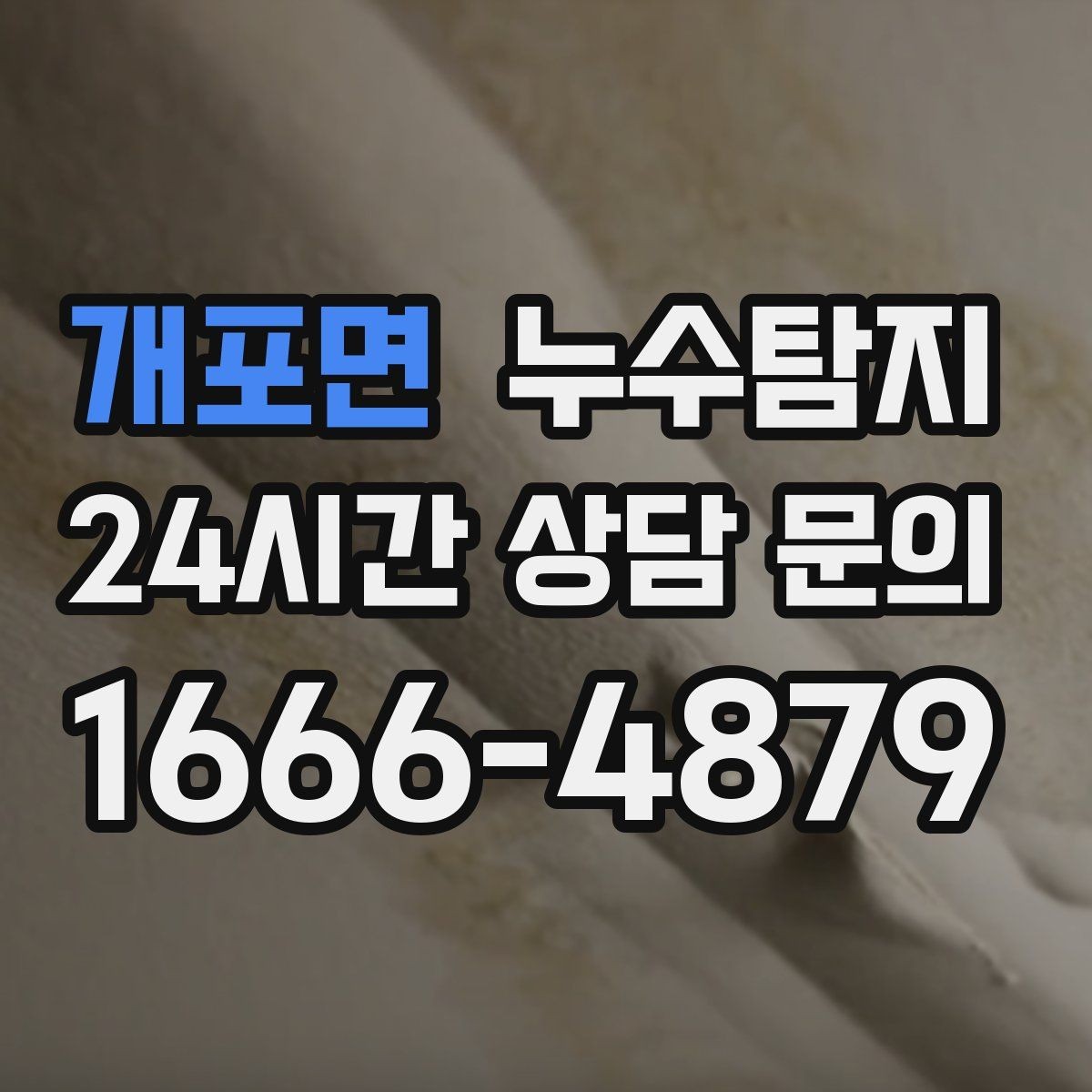 개포면 누수탐지 세탁실 배수 이상 확인 일지