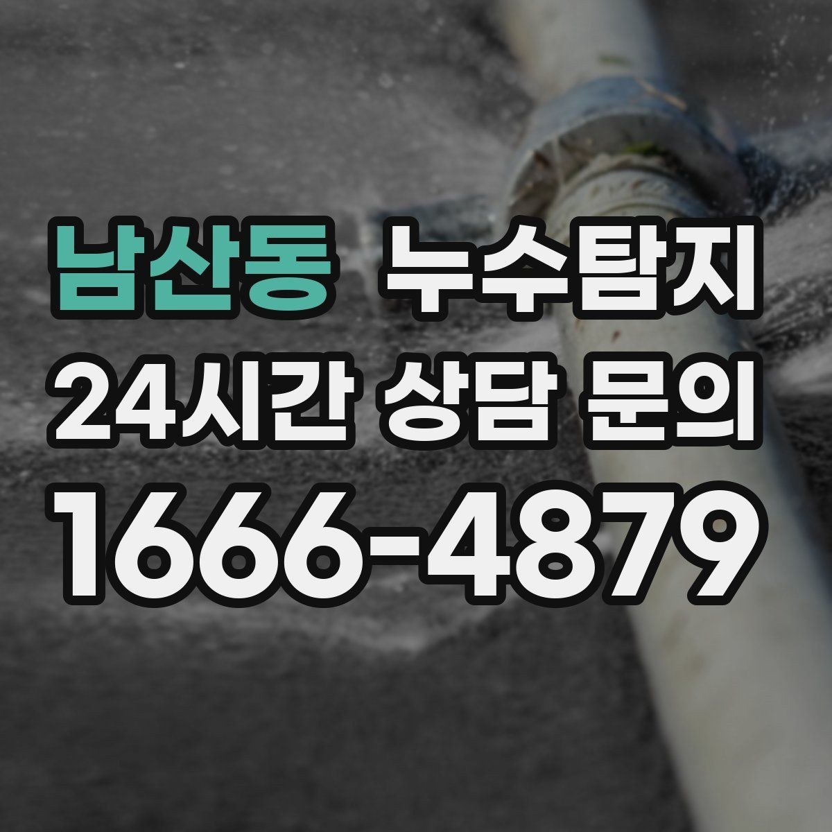 남산동 누수탐지 단독주택 외부 관로 점검