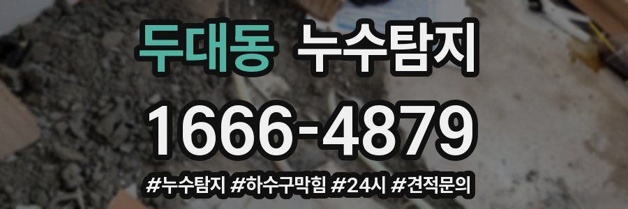 누수닥터 누수탐지