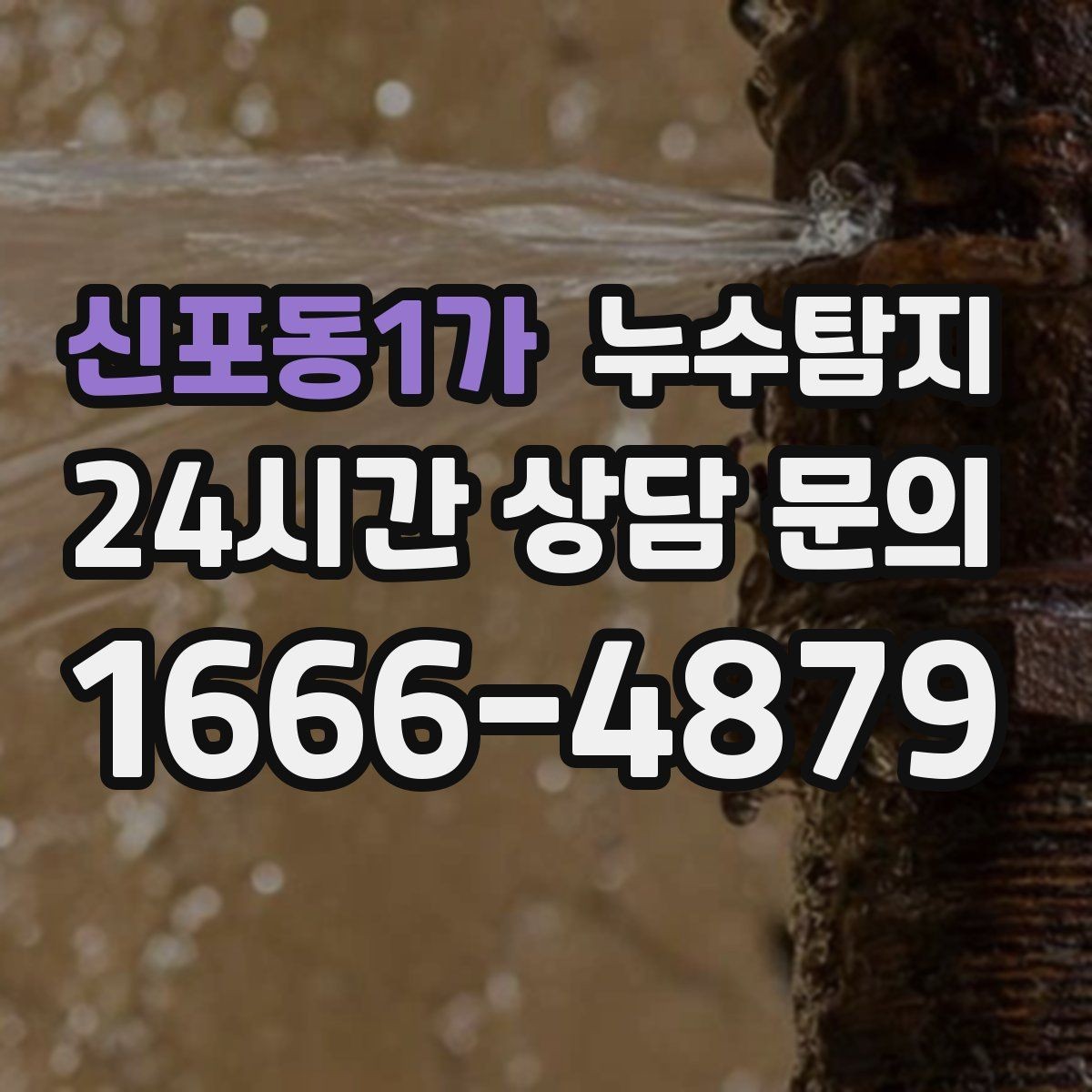 신포동1가 누수탐지 새집인데 왜 물이 새는지 점검기
