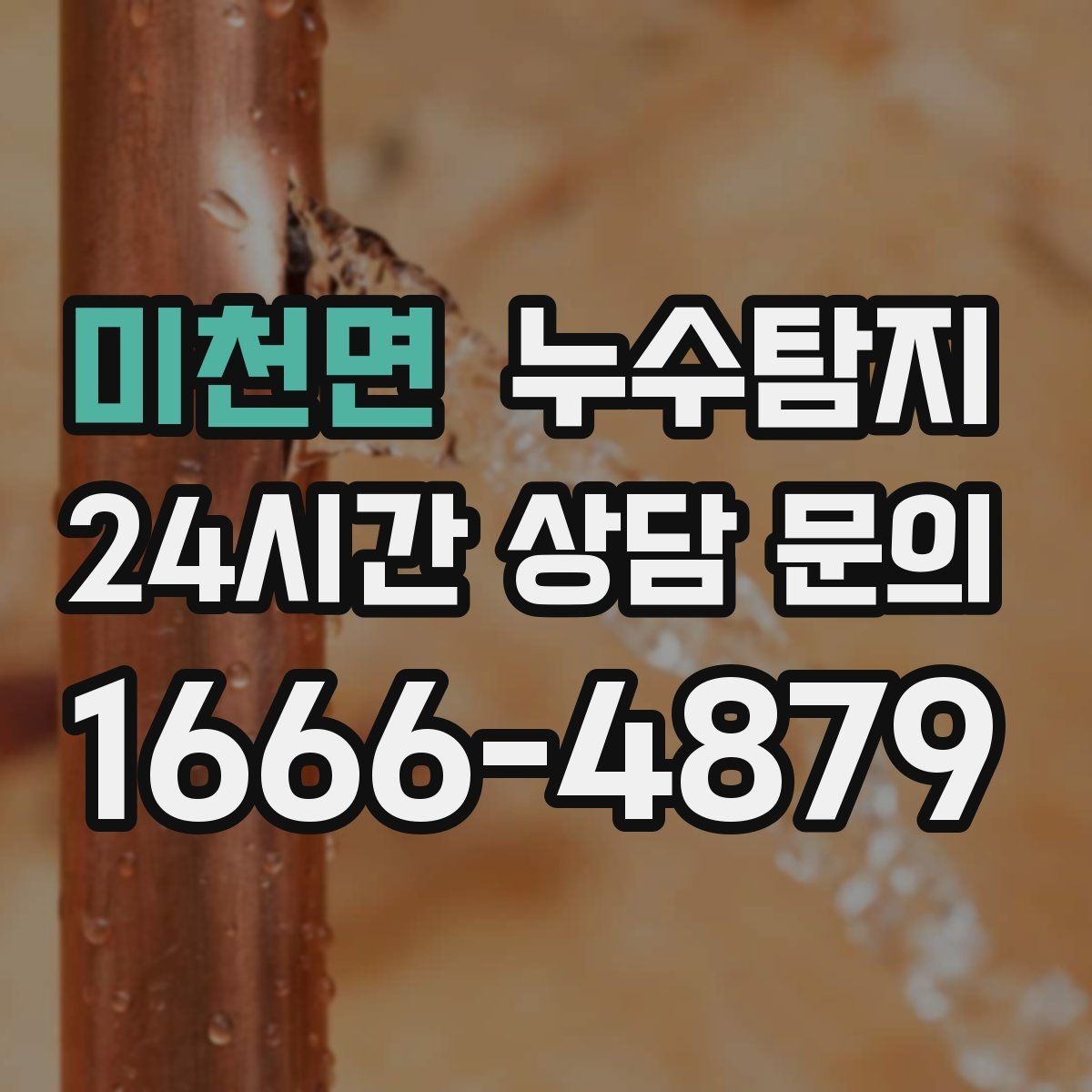 미천면 누수탐지 청소보다 근본 해결에 집중