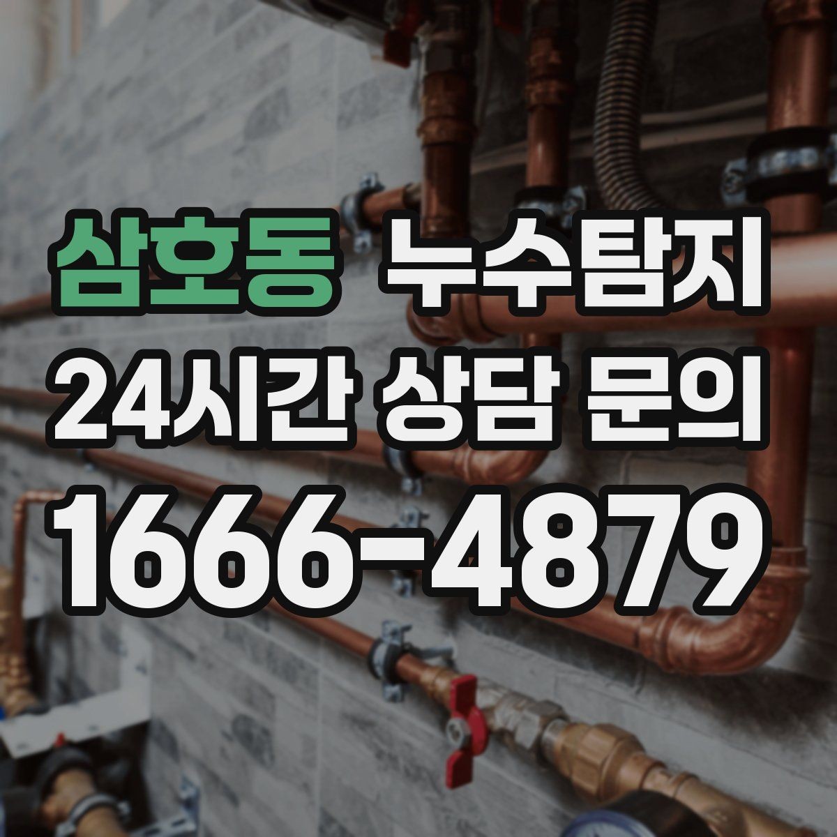 삼호동 누수탐지 주방 수전 하부 누수 점검