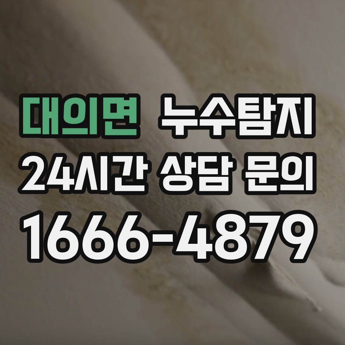 대의면 누수탐지 현관 타일 습기 해결 과정