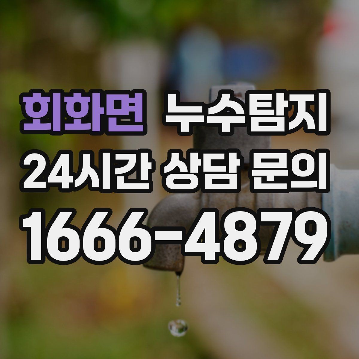 회화면 누수탐지 빠른 방문 당일 진단 가능