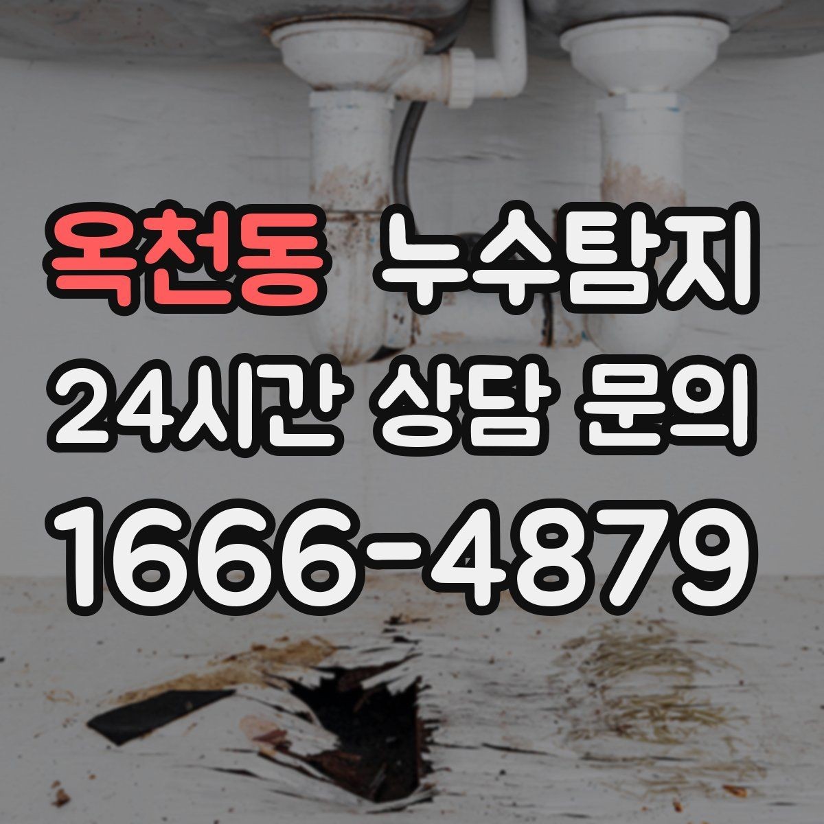옥천동 누수탐지 세탁실 배수 이상 확인 일지