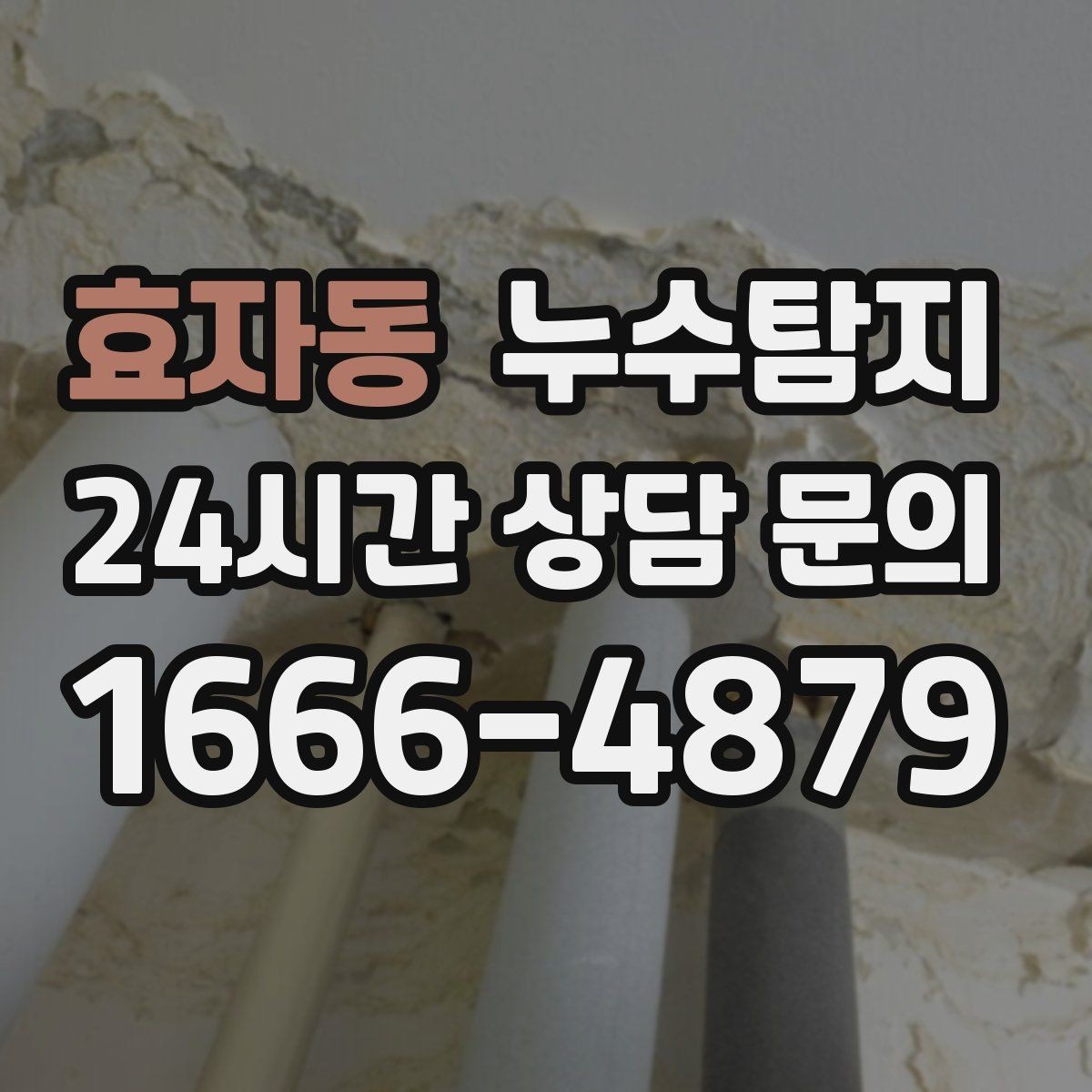 효자동 누수탐지 전문 진단 서비스