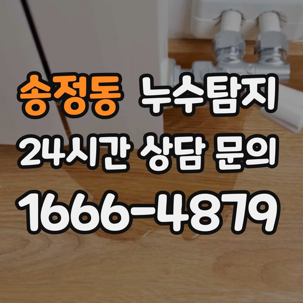 송정동 누수탐지 배수 트랩 역류 냄새 해결