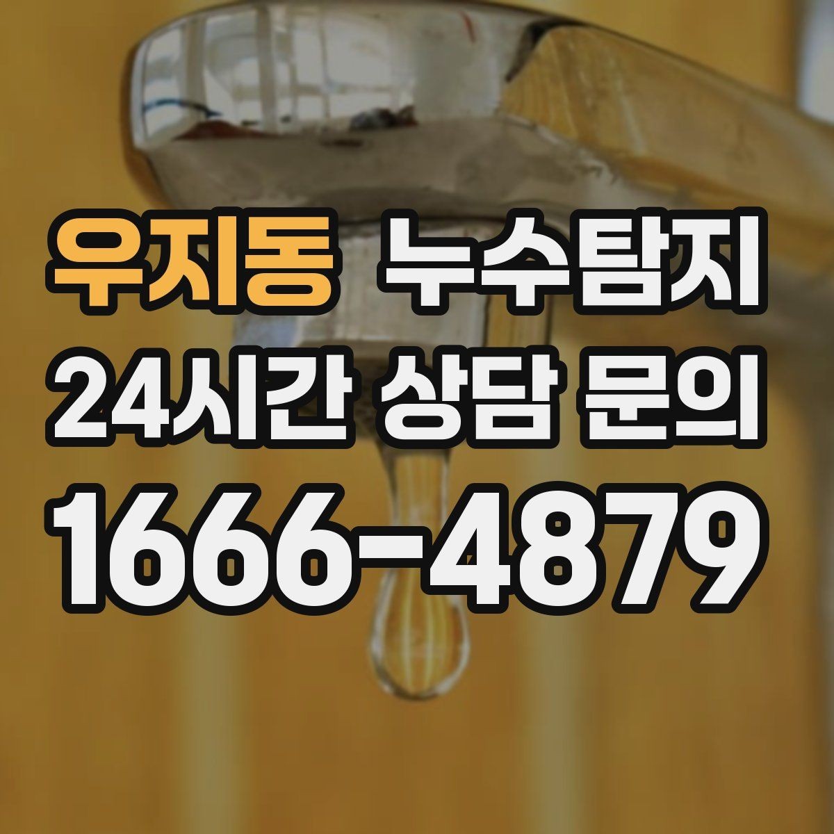 우지동 누수탐지 벽 속의 누수까지