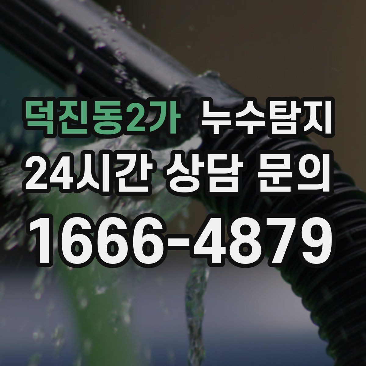 덕진동2가 누수탐지 해결을 위한 비용 가격 요금 문의 안내