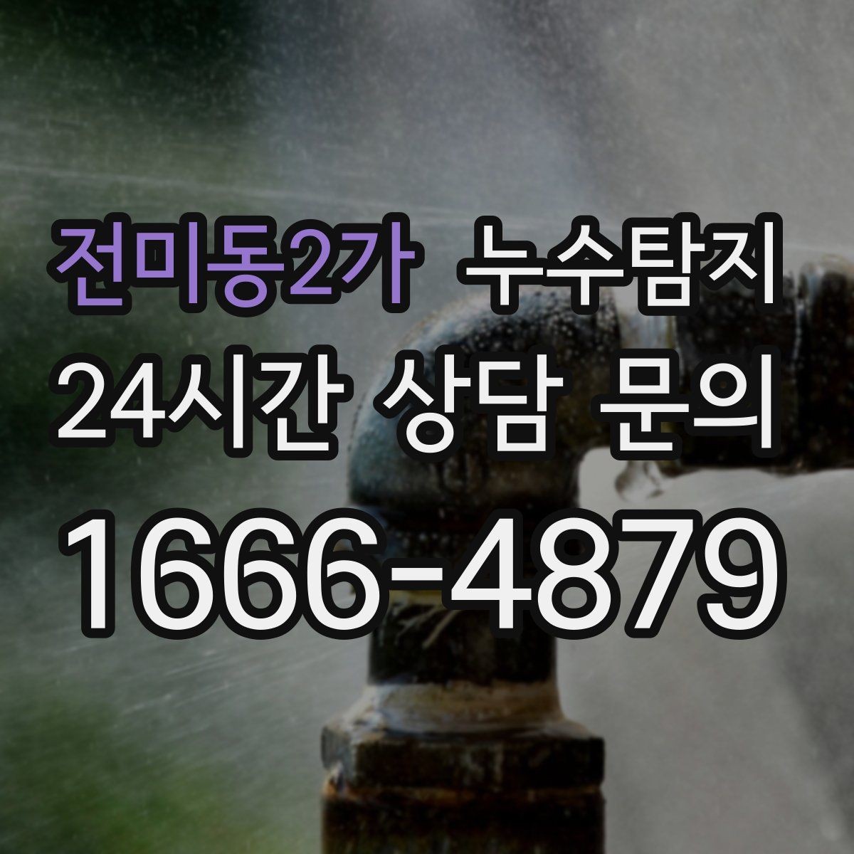 전미동2가 누수탐지 벽체 내부 소리로 찾은 단서