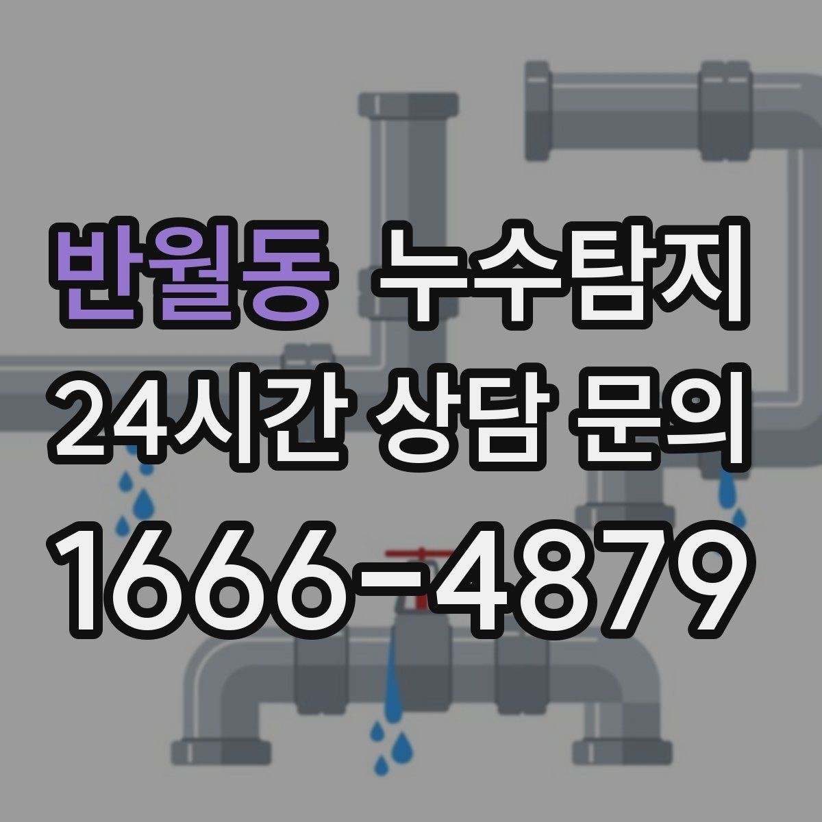 반월동 누수탐지 예약 팁과 방문 가능 지역 정리