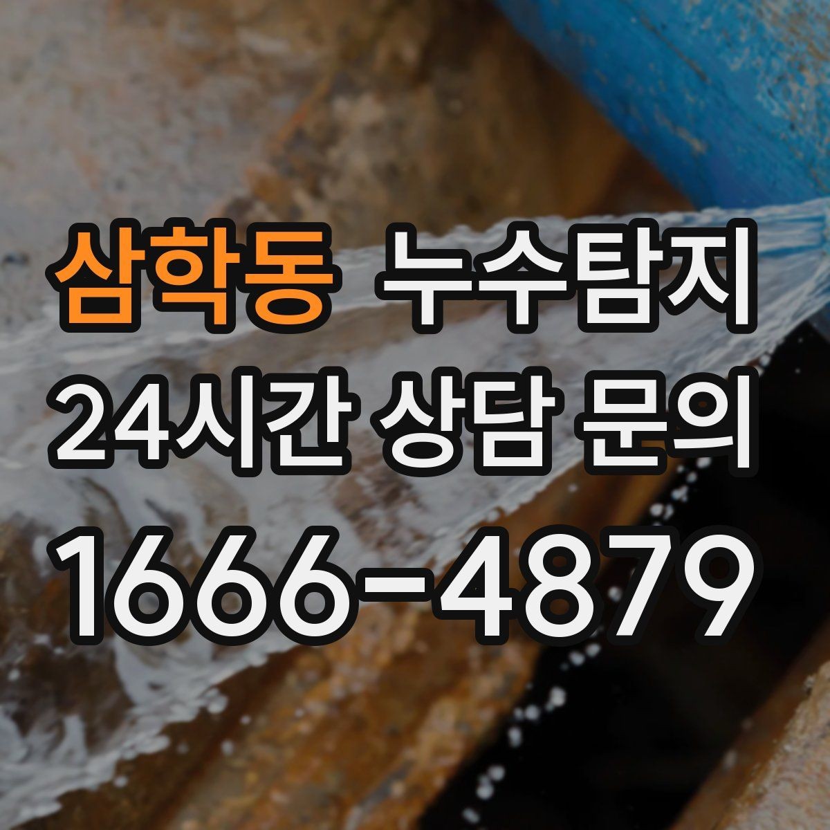 삼학동 누수탐지 의심 증상 발생 시