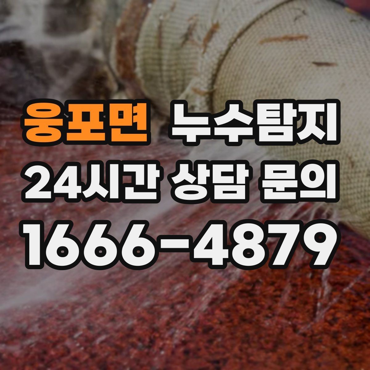 웅포면 누수탐지 싱크대 배수관 연결부 점검