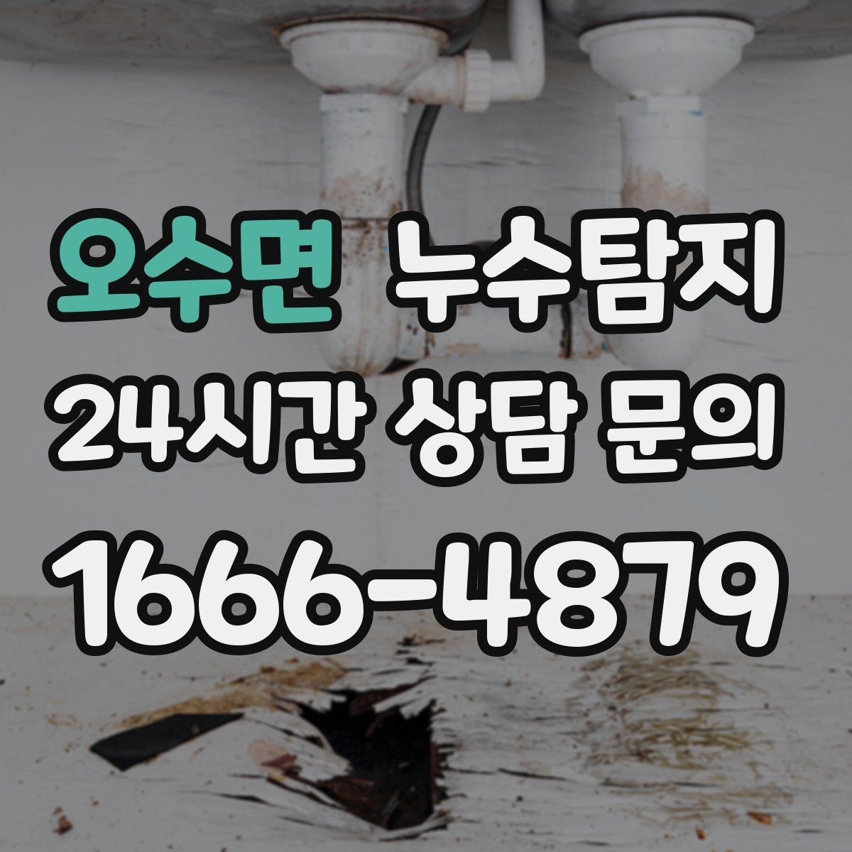 오수면 누수탐지 이웃과 원만히 해결한 사례