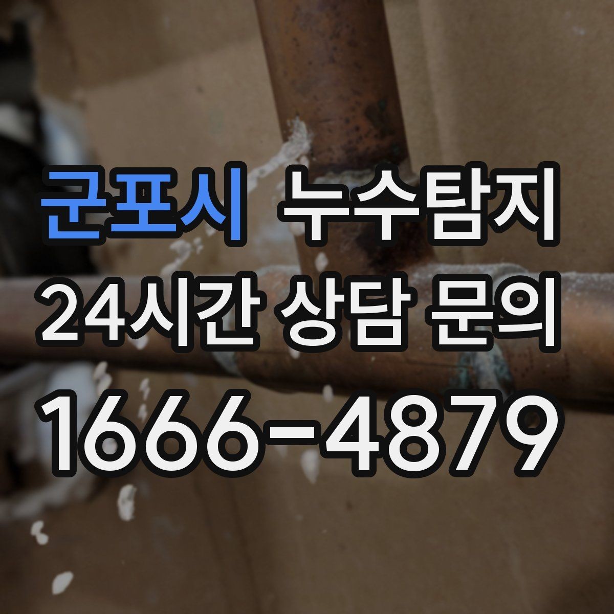 군포시 누수탐지 공용배관 의심 구간 판별