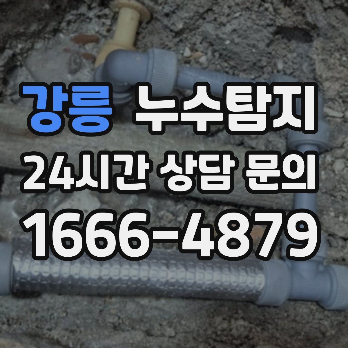 강릉 누수탐지 베란다 파티션 하부 점검