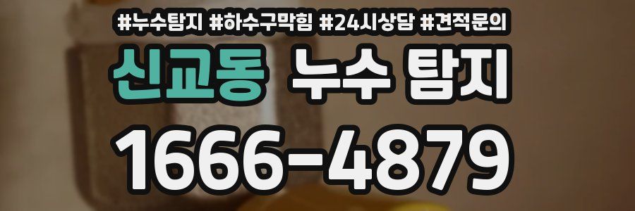 신교동 누수 탐지