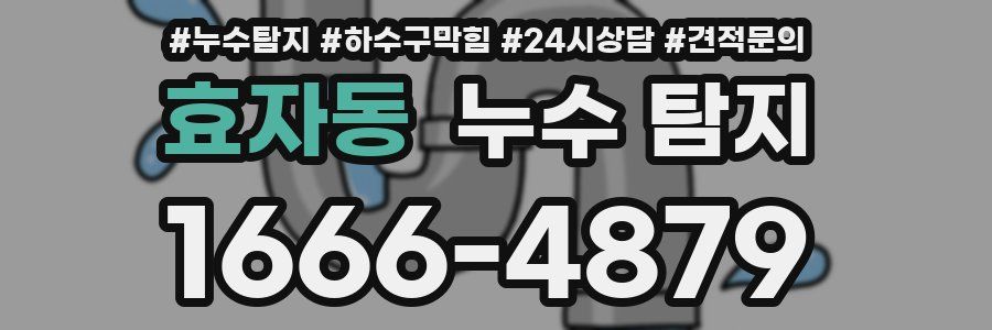 효자동 누수 탐지