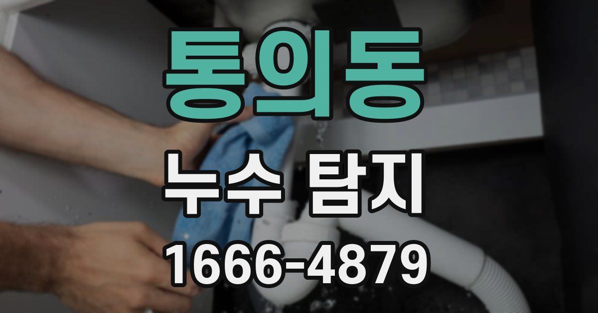 통의동 누수 탐지