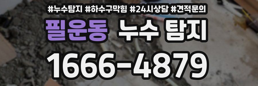 필운동 누수 탐지