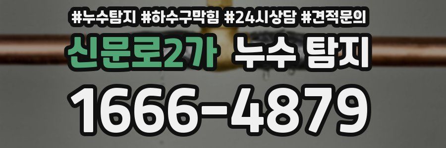 신문로2가 누수 탐지
