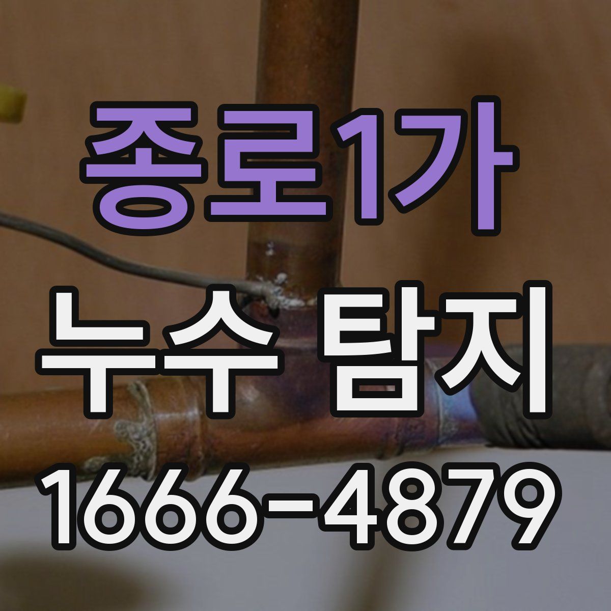종로1가 누수 탐지