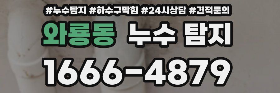 와룡동 누수 탐지