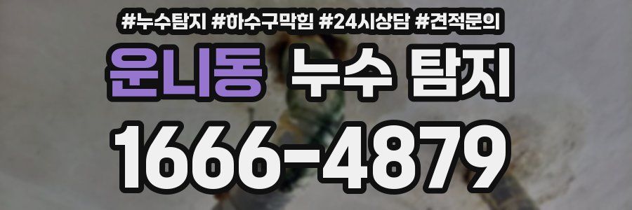 운니동 누수 탐지