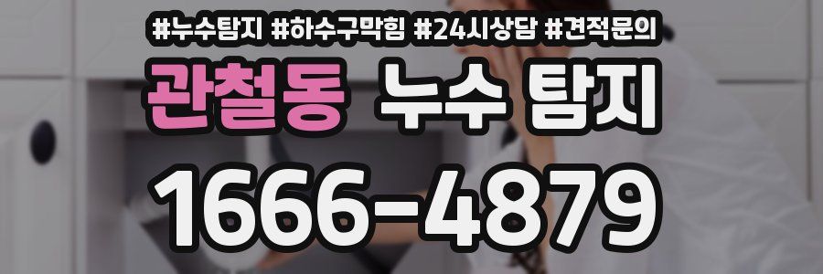 관철동 누수 탐지