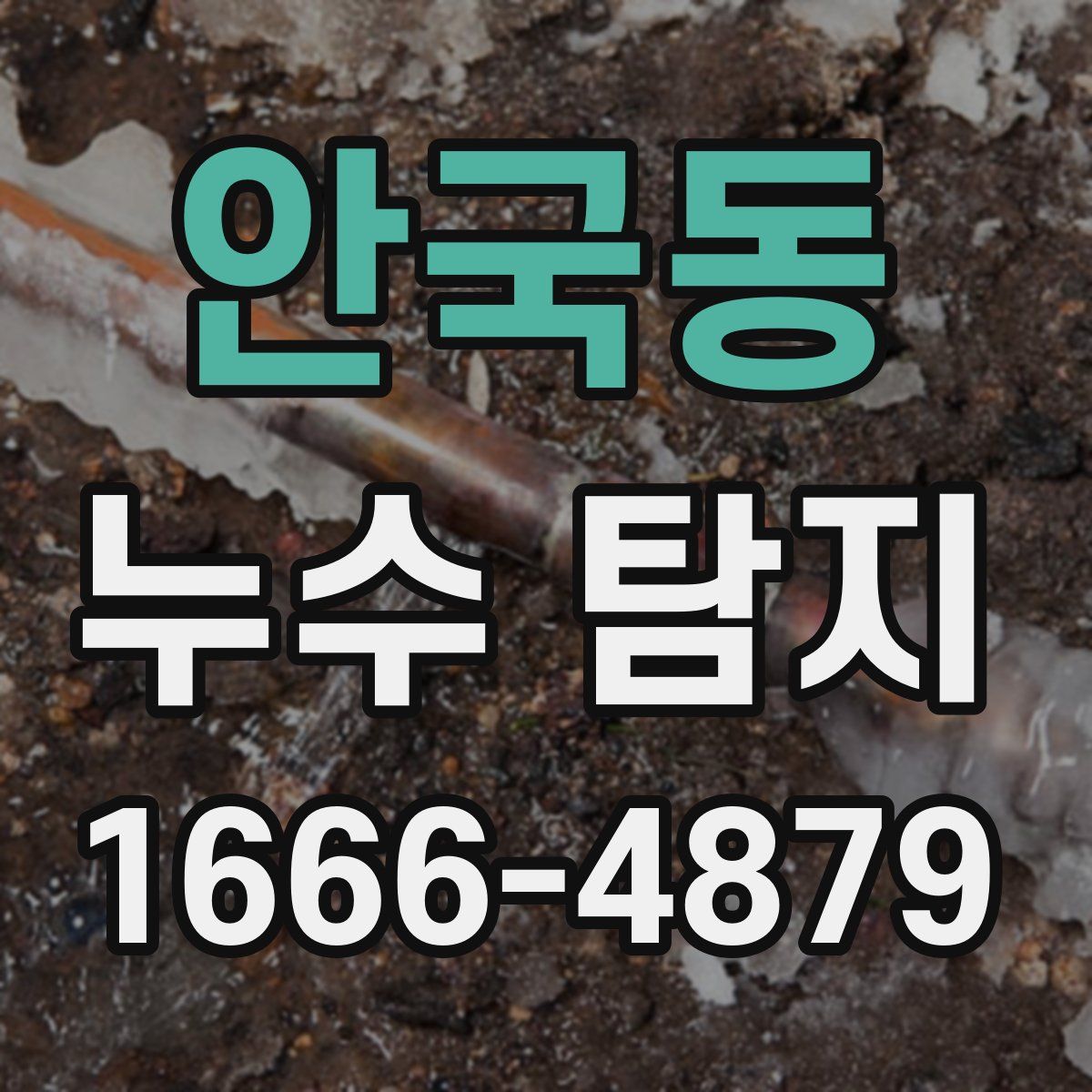 안국동 누수 탐지