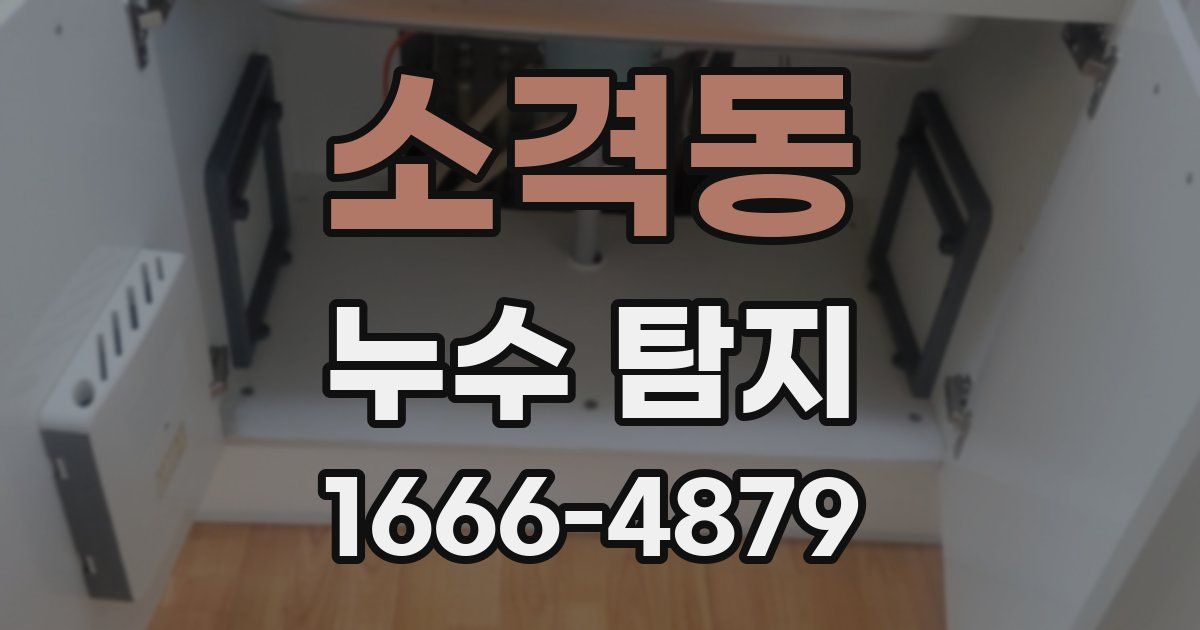 소격동 누수 탐지