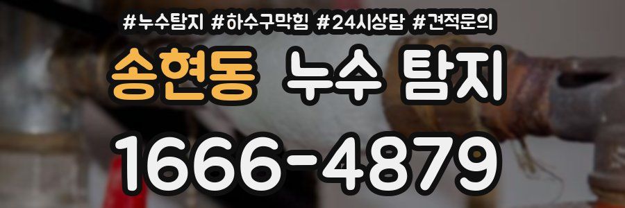 송현동 누수 탐지