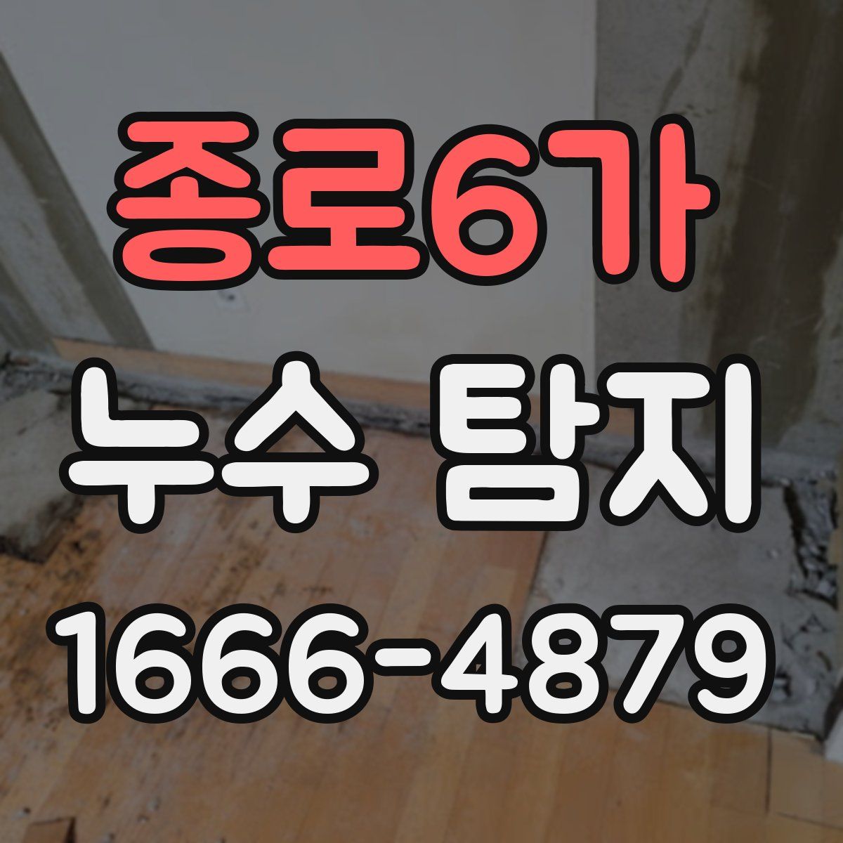 종로6가 누수 탐지