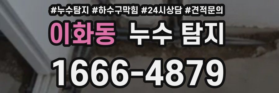 이화동 누수 탐지