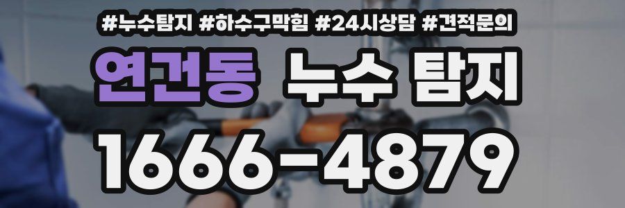 연건동 누수 탐지