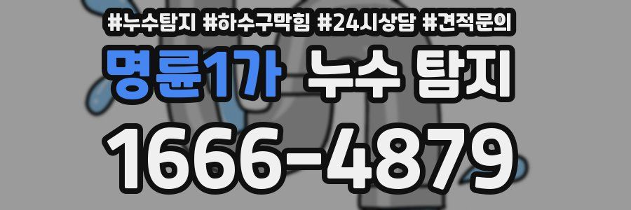 명륜1가 누수 탐지