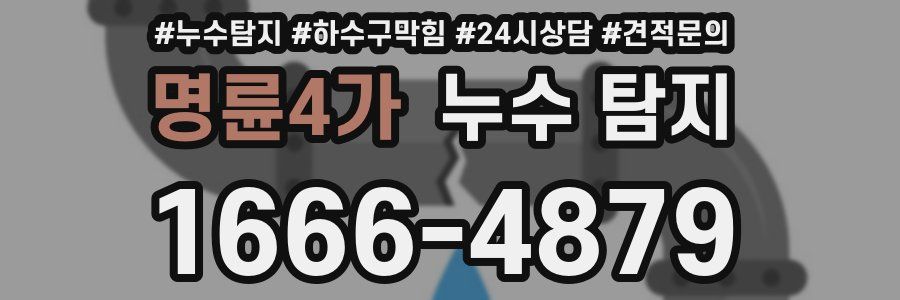 명륜4가 누수 탐지
