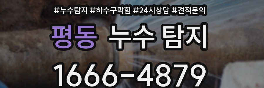 평동 누수 탐지
